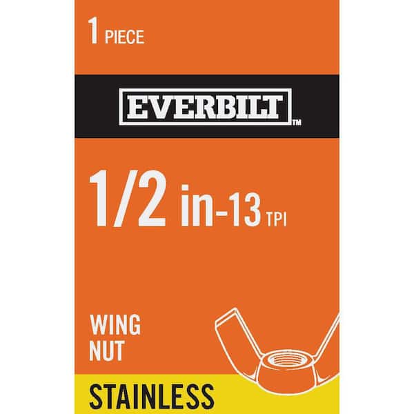 Everbilt 1/2 in.-13 Stainless Steel Wing Nut