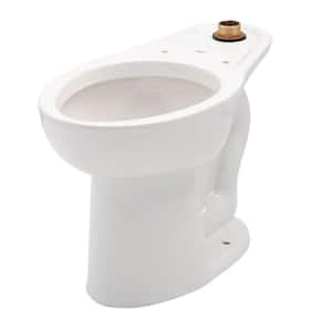 Madera FloWise 1-Piece 1.1 GPF Single Flush High Top Spud Elongated Flush Valve Toilet in White