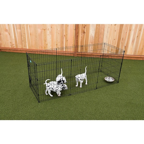 36 in. High Heavy Duty Dog Exercise Pen with Stakes