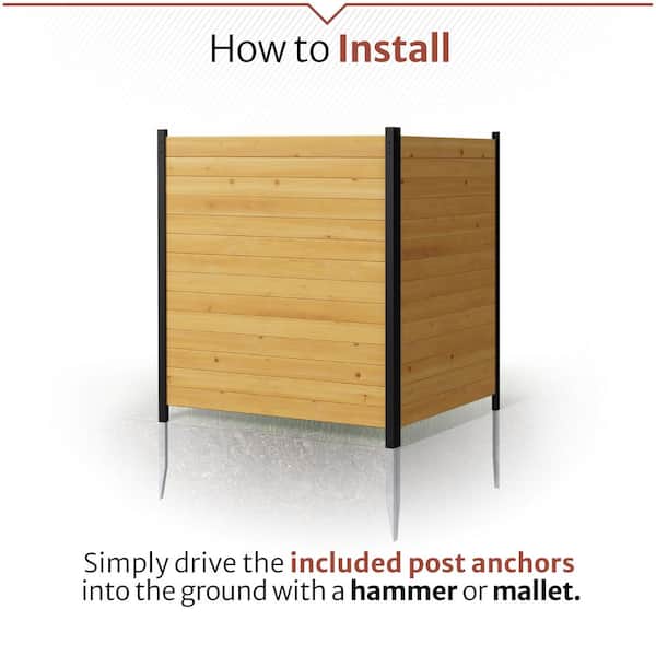 Enclo Privacy Screens Richmond 3.5 ft. x 3.2 ft. Cedar Wood