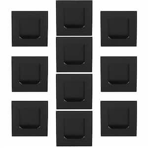 FHIX 2-3/4 in. Graphite Black Stainless Steel Square Flush Cup Pull (10-Pack)