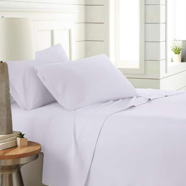 Southshore Fine Linens Southshore Essentials 4-Piece White Microfiber King Sheet Set