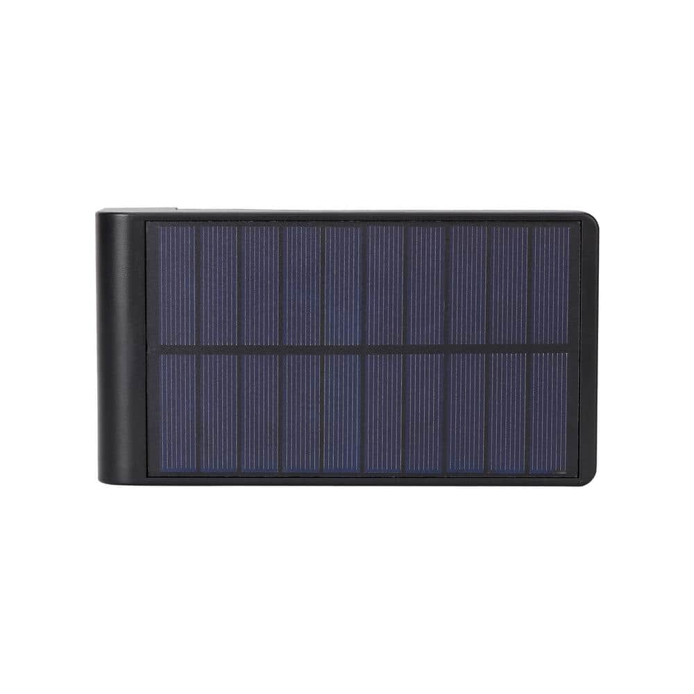 16.5" Black Solar LED Pathway Lights with Dusk to Dawn
