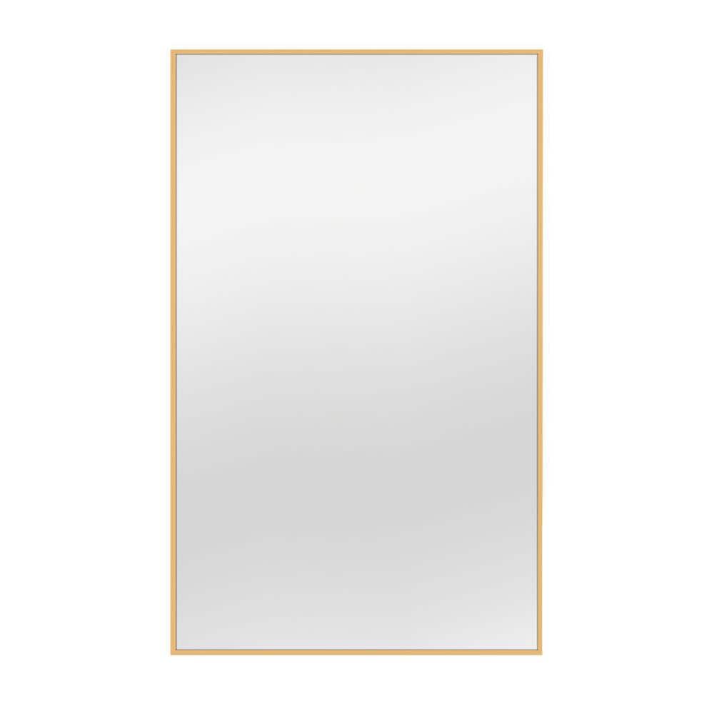 59 in. W x 35 in. H Rectangular Alloy Framed Wall Bathroom Vanity Mirror Mo