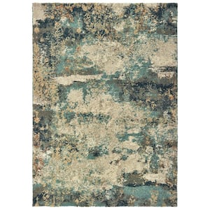 Braxton Multi 2 ft. x 3 ft. Abstract Area Rug