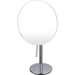 Glimmer 8 in. x 8 in. Free Standing LED 3x Round Makeup Mirror in Chrome