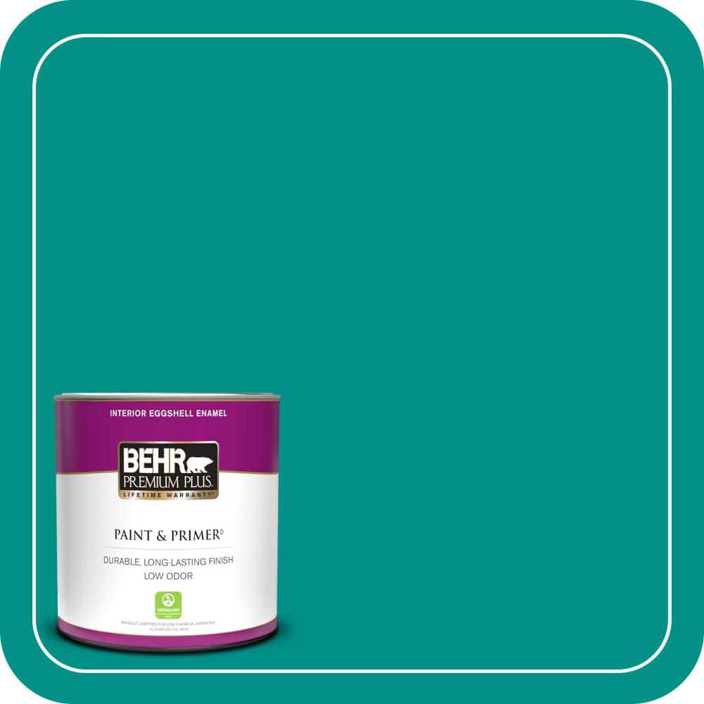 1 qt. #490B-6 Emerald Coast Eggshell Enamel Low Odor Interior Paint & Primer price history on PriceWatchPro