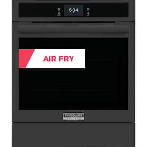 Gallery 24 in. Single Electric Wall Oven Self-Cleaning with Air Fry, Steam Bake and True Convection in Black