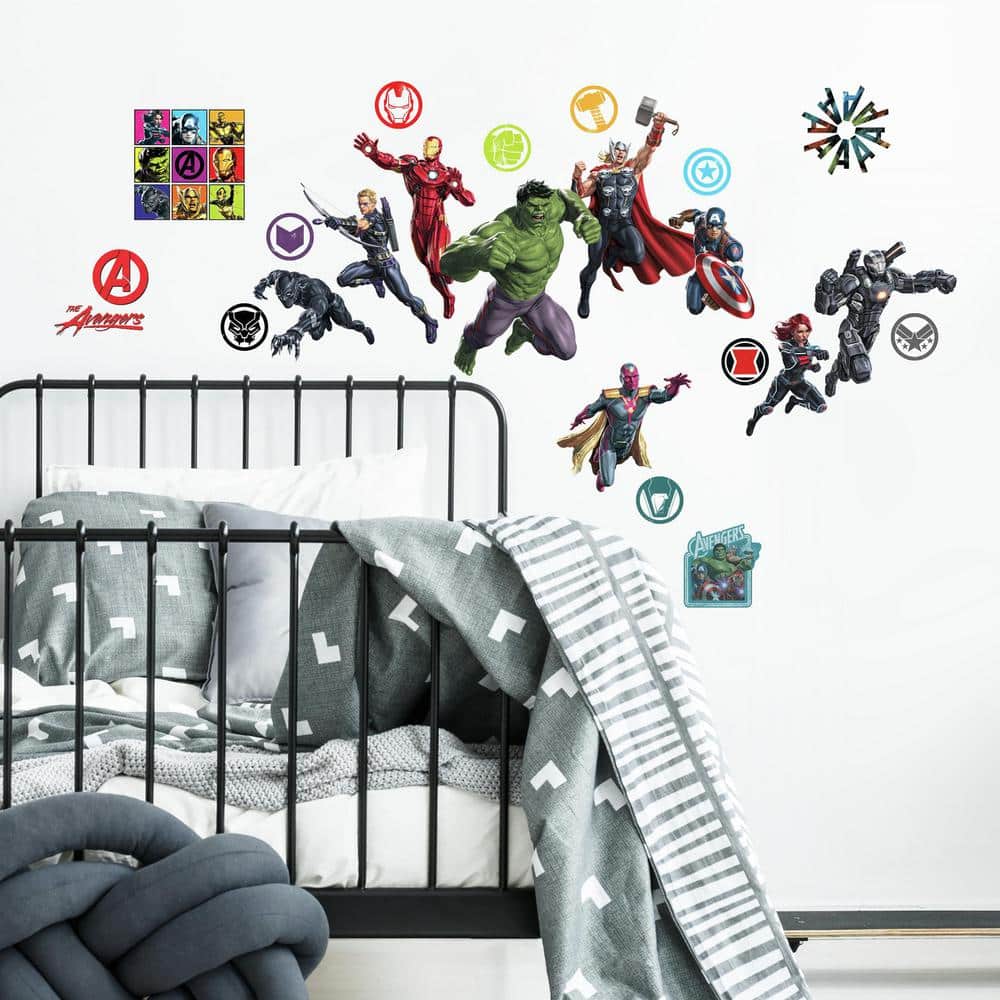 Personalised Any Name Avengers Wall Decal 3D Sticker Vinyl Room Bedroom Gift 11