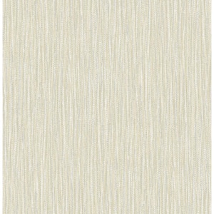 Raffia Light Yellow Faux Grasscloth Paper Strippable Roll (Covers 56.4 sq. ft.)