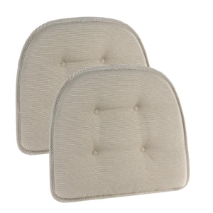 Gripper Non-Slip 15 in. x 16 in. Saturn Natural Tufted Chair Cushions (Set of 2)