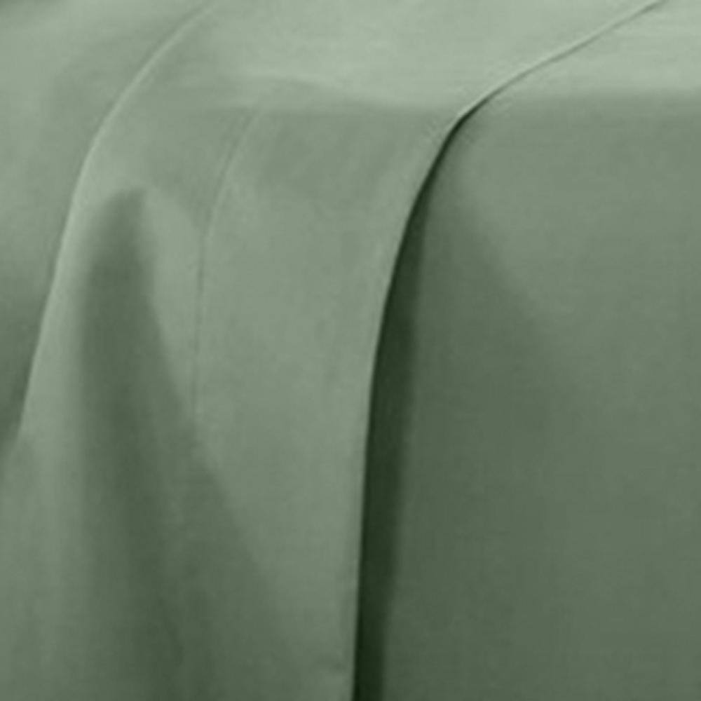 Sage Queen Solid Microfiber 6-Piece Bed Sheet Set