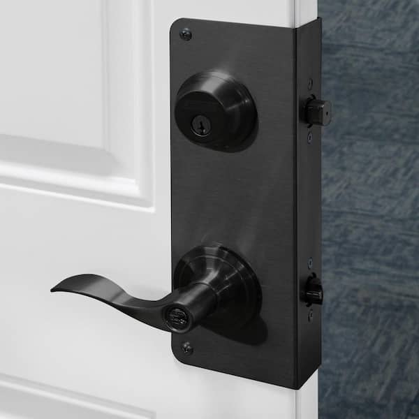 Lock and Door Reinforcer, 5-1/2 in., 2-3/8 in. x 1-3/4 in., Classic Bronze Lock and Door Reinforcer, 5-1/2 in., 2-3/8 in. x 1-3/4 in., Classic Bronze