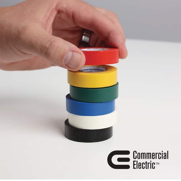 1/2 in. x 20 ft. Electric Tape, Multi-Color (6-Pack)