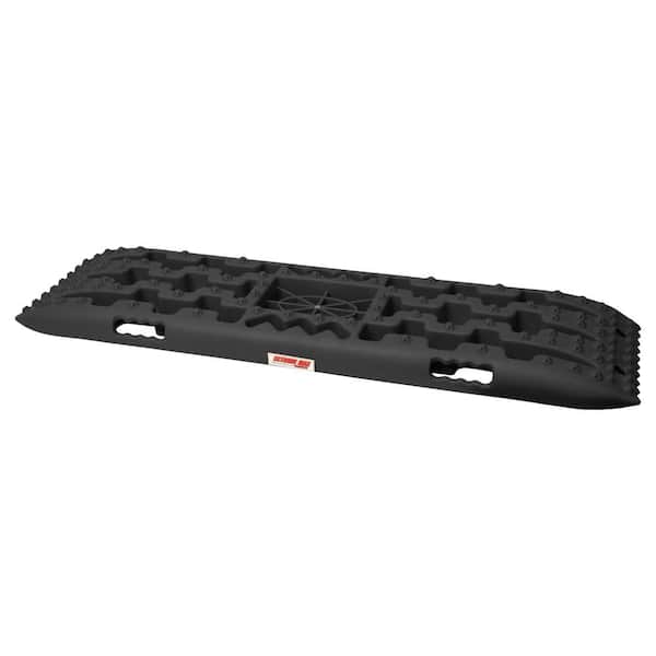 Extreme Max Traction Recovery Boards w/Jack Base for Off-Road Overlanding, Sand, Snow & Mud Escape-42 x 12.25 x 5 in., Black