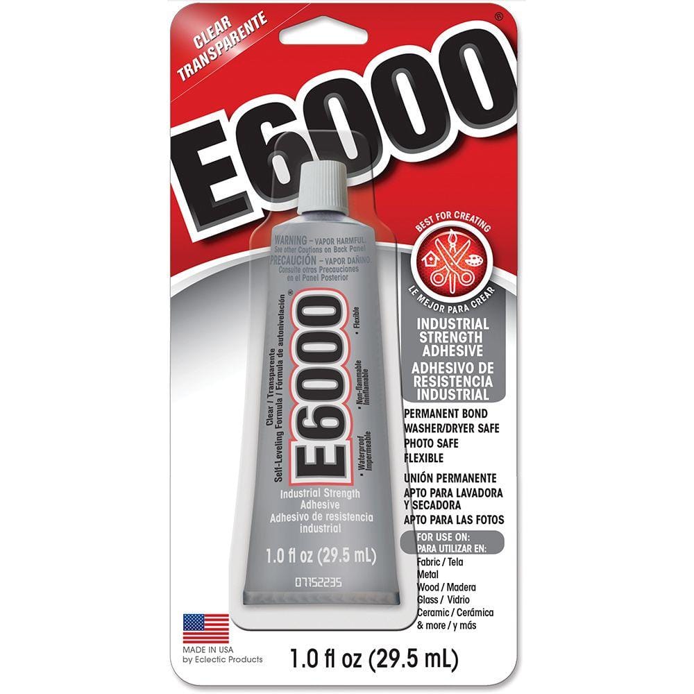 E6000 Glue Clear MV 3.7oz Tube 12/Case #230021C