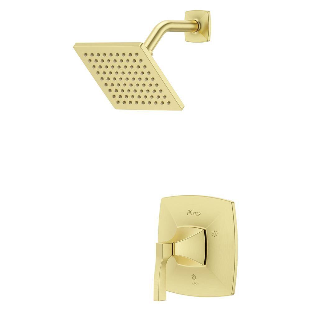 Holliston 1-Handle Shower Trim Kit in Brushed Gold (Valve Not Included) price history on PriceWatchPro