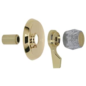 1-Handle Tub and Shower Faucet Trim Kit for Mixet Non-Pressure Balanced Valve in Polished Brass (Valve Not Included)