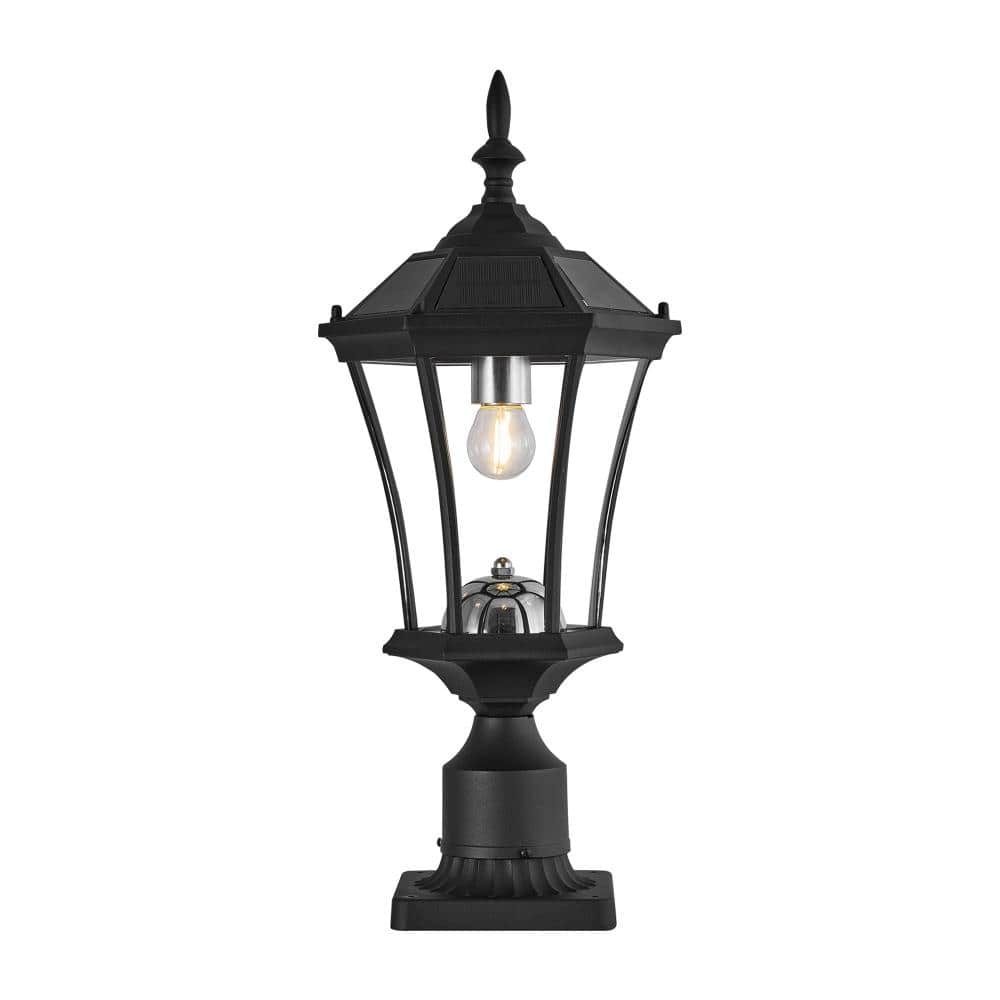 1 Pack Black Aluminium Outdoor Solar Post Lights with Pier Mount Base for Outside Yard Garden Patio price history on PriceWatchPro