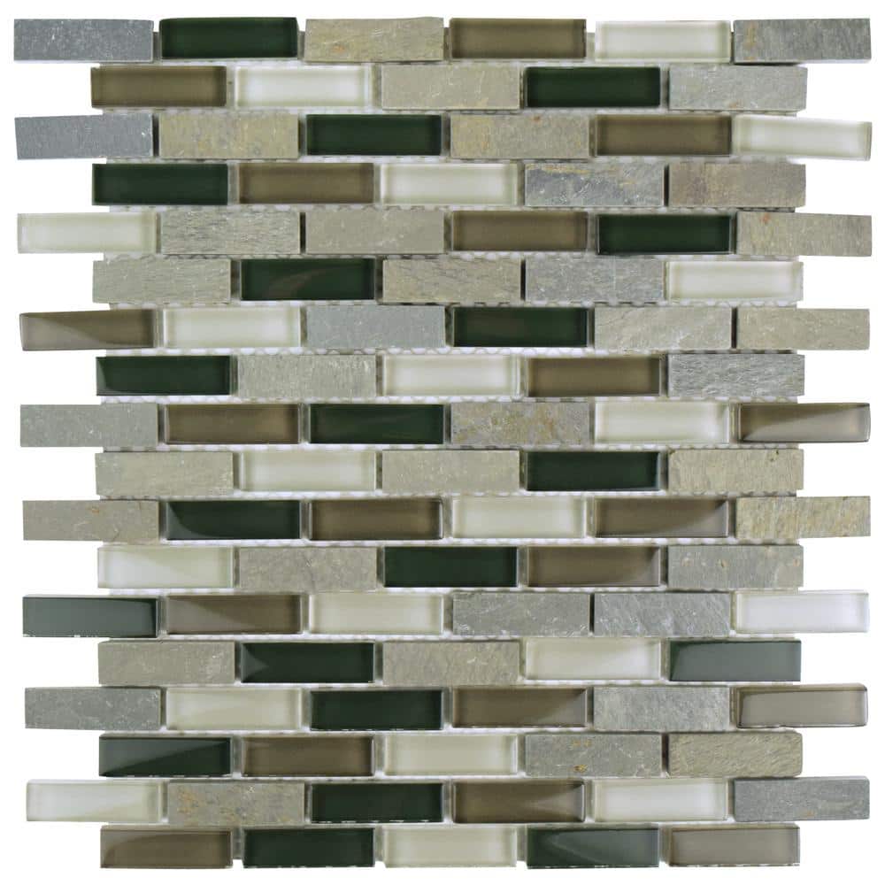 Tessera Subway Stonehenge 6 in. x 6 in. Glass Mosaic Take Home Tile Sample price history on PriceWatchPro