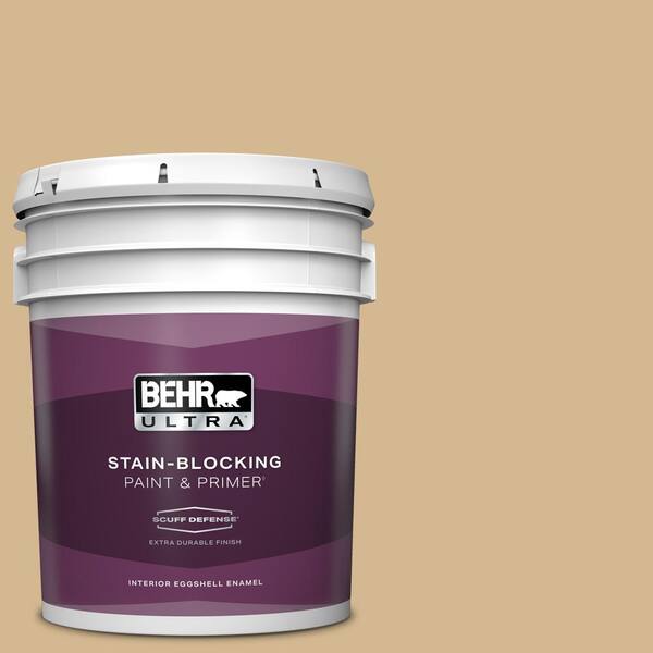 BEHR ULTRA 5 gal. #320F-4 Desert Camel Extra Durable Eggshell Enamel Interior Paint & Primer