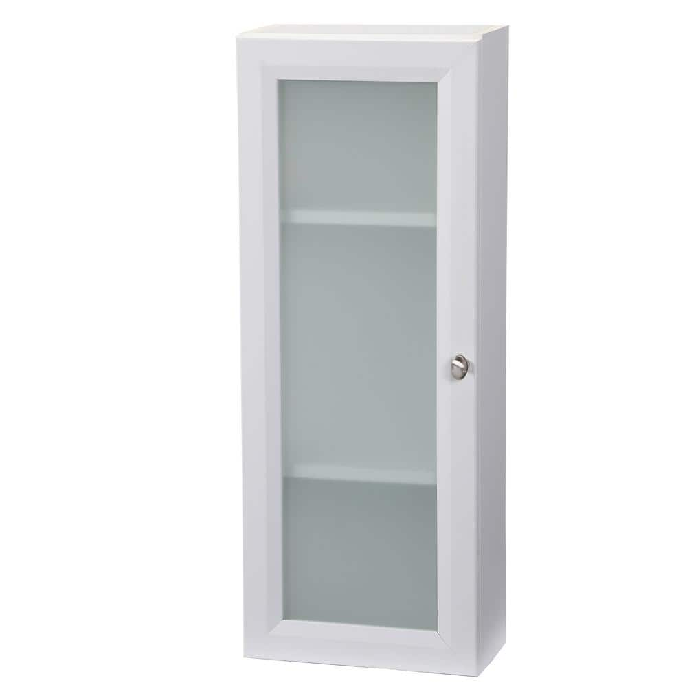 Glacier Bay Modular 12 In W X 31 In H X 6 In D Bathroom Storage Wall Cabinet In White H12fg Wht The Home Depot