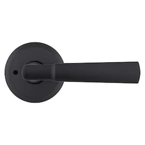 Perth Matte Black Bedroom Bathroom Privacy Door Handle with Microban Antimicrobial Technology