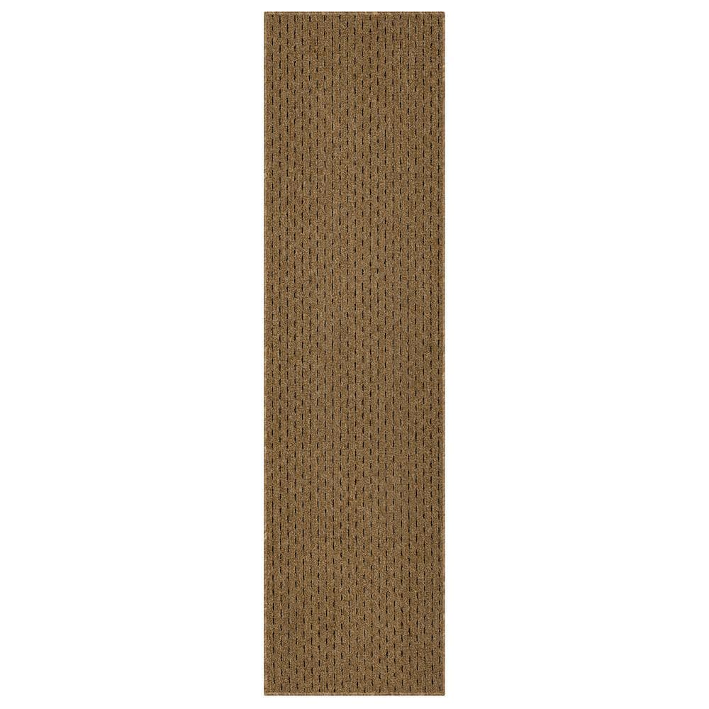 Pin Dot Khaki/Black 2 ft. x 12 ft. Indoor Runner Rug price history on PriceWatchPro