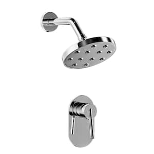 Aosspys Single Handle 1-Spray Shower Faucet 1.8 GPM with High Pressure in Chrome