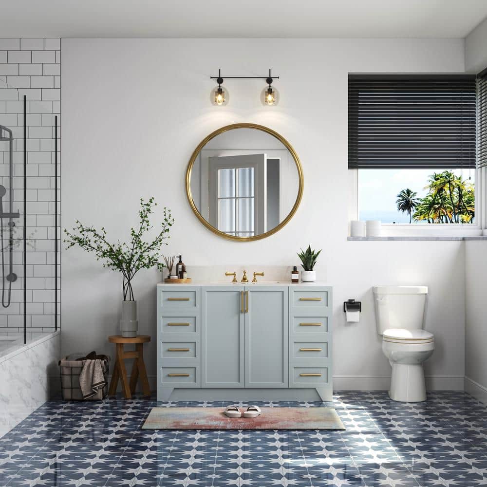 23.6" White Ceramic Undermount Rectangular Bathroom Sink with Overflow