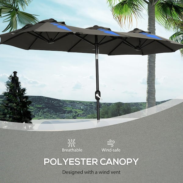 Amazon.com : YXW 9ft/2.7m Large Patio Umbrella Aluminum