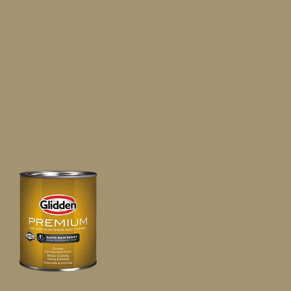Glidden Premium 1 qt. Gristmill PPG1026-5 Satin Exterior Latex Paint ...