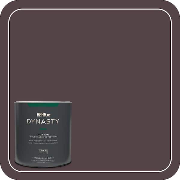 BEHR DYNASTY 1 qt. Home Decorators Collection #HDC-FL14-9 Black Raspberry Semi-Gloss Exterior Stain-Blocking Paint & Primer
