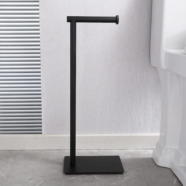 ACEHOOM Bathroom Freestanding Toilet Paper Holder Stand with Reserver in  Brushed Stainless Steel QHT-SZJ-S - The Home Depot