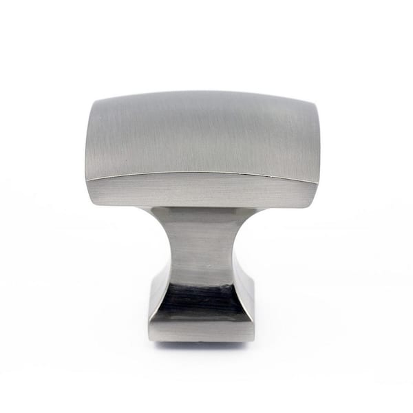Richelieu Hardware Rosemere Collection 1-5/16 in. (33 mm) x 1-5/16 in. (33 mm) Brushed Nickel Transitional Cabinet Knob
