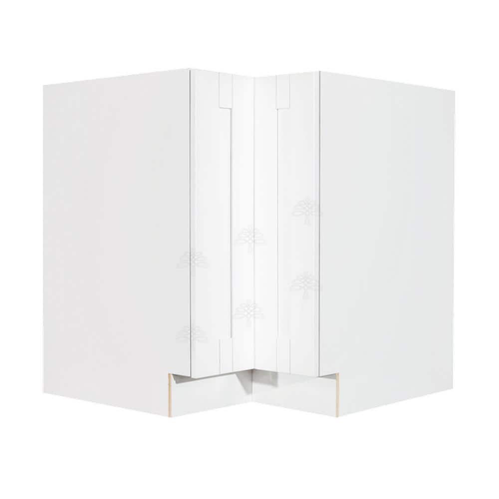 Anchester White Plywood Shaker Stock Assembled Lazy Susan Kitchen Cabinet (36 in. W x 34.5 in. H x 24 in. D) price history on PriceWatchPro