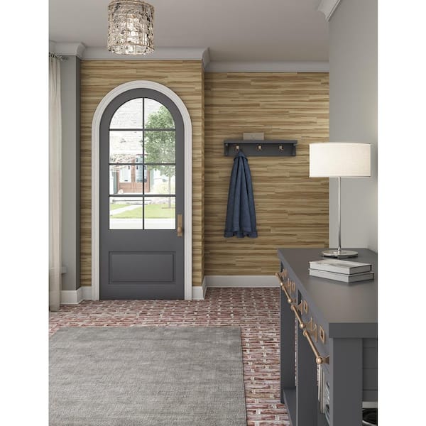 Weekend Warrior Natural Hickory 3 Mil x 4-in W x 36-in L Peel & Stick Water Resistant Luxury Vinyl Flooring (20 sf/case)