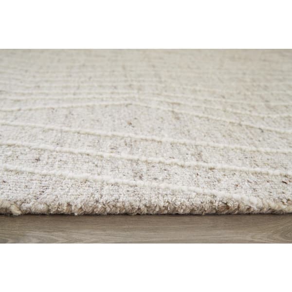 Varahill Beige Abstract 8 ft. x 10 ft. Area Rug
