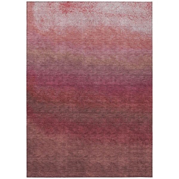 Chantille Machine Washable Indoor/Outdoor Abstract ACN2012 Red 5 ft. x 7 ft. 6 in. Area Rug