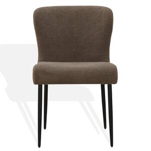 Katlynn Brown/Black 18.7 in. Wood Dining Chair