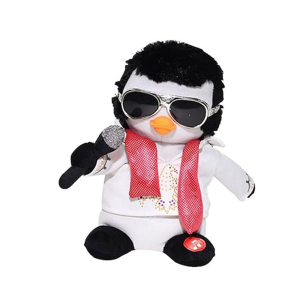 Dyno Seasonal Solutions 9 in. Elvis Animated and Musical Figure - Penguin, Dances and Plays 1 Song