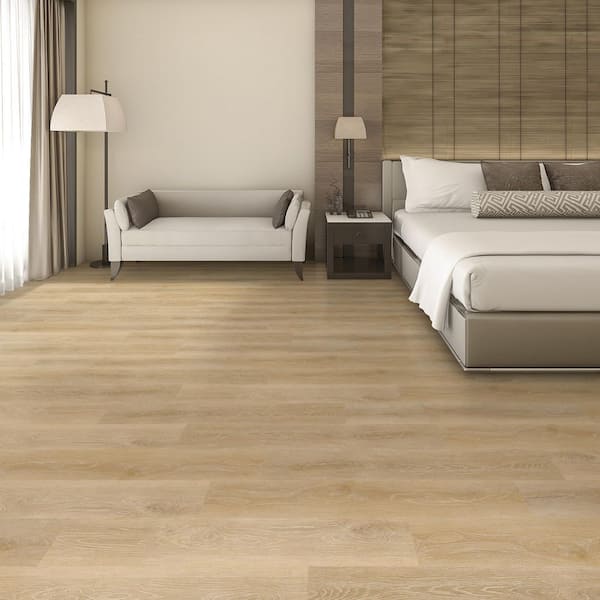 Dusk Cherry 22 MIL x 7 in. W x 48 in. L Glue Down Waterproof Luxury Vinyl Plank Flooring (42 sq. ft./Case)