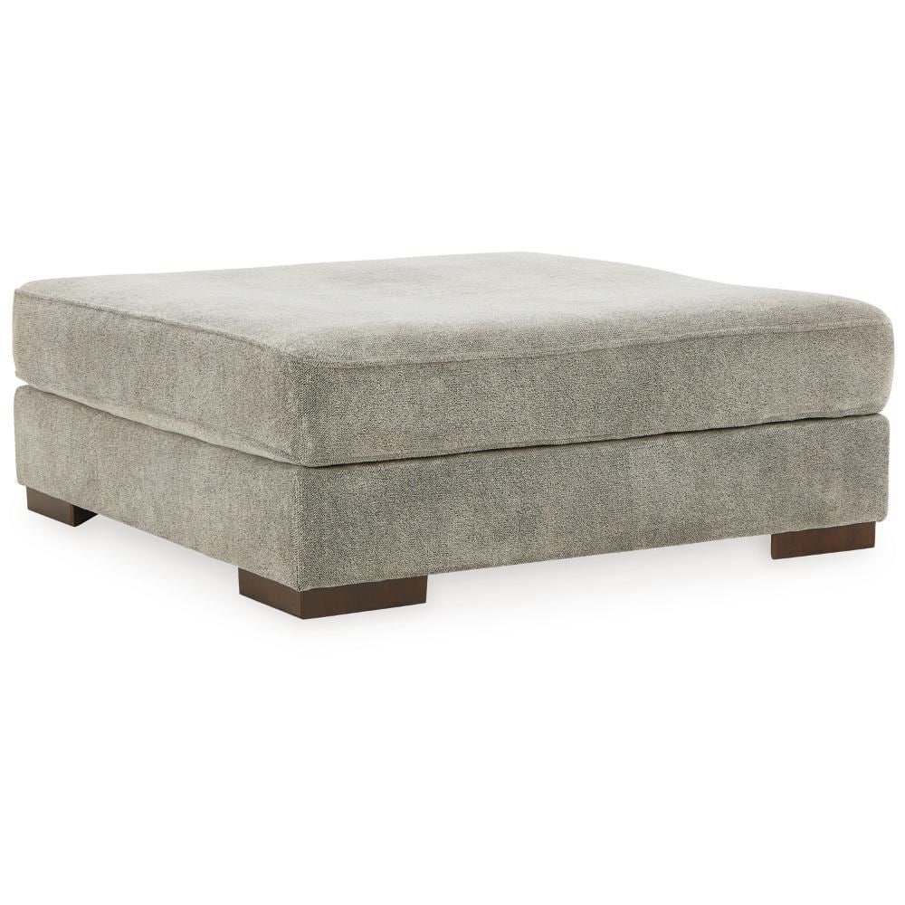 Benjara Nexy Smoke Gray and Black Chenille Square Accent