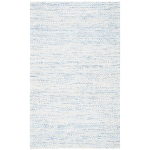 SAFAVIEH Marbella Blue/Ivory 4 ft. x 6 ft. Interlaced Area Rug