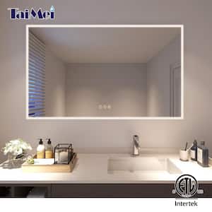 2in1 LED 8w Aluminium Mirror Light Bathroom Lamp ip44 230v 550lm 500mm Warm White 