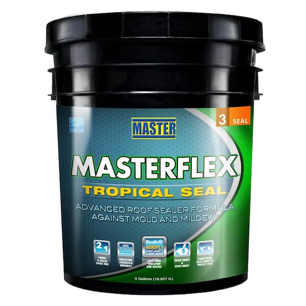 Master 5 Gal. Masterflex Tropical Seal Asphalt Roof Coating Sealer