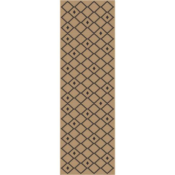 Well Woven Black 2 ft. 3 in. x 7 ft. 3 in. Runner FlatWeave WellJute