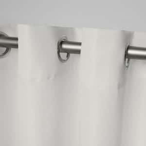 Cabana Vanilla Solid Light Filtering Grommet Top Indoor/Outdoor Curtain, 54 in. W x 120 in. L (Set of 2)