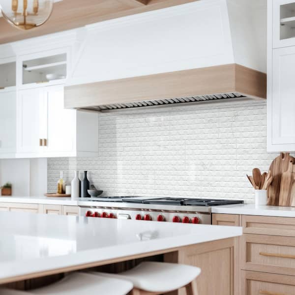 Dymo Calacatta Chex 12 in. x 24 in. Glossy Ceramic Marble Look Wall Tile (960 sq. ft. /Pallet)
