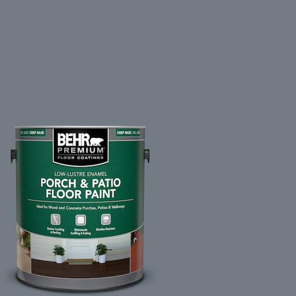 BEHR PREMIUM 1 gal. #PPF-38 Deep Shale Low-Lustre Enamel Interior/Exterior Porch and Patio Floor Paint